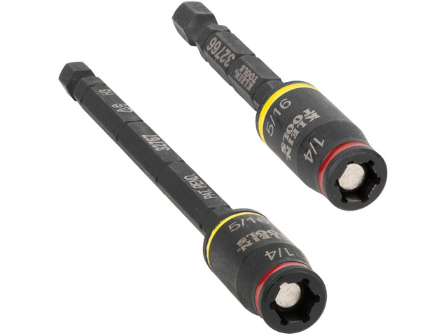 32768 Impact Driver Set, 3-in-1 SAE Impact Socket and Bit Holder, Flip Socket with Nut Drivers in 1/4 and 5/16 Hex Sizes, 3 and 5-Inch Lengths,...