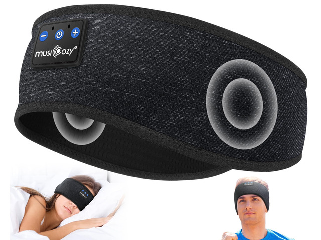 Bluetooth 5.4 Sleep Headphones Headband Sports Wireless Audio Earbuds 2 in 1 Design with Breathable Stretch Fabric, HD Stereo Sound Speakers for...