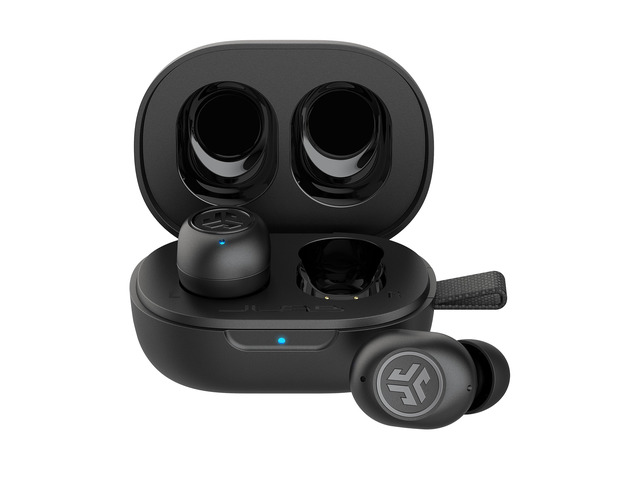 JBuds Mini True Wireless Earbuds, Bluetooth multipoint, Charcoal Black