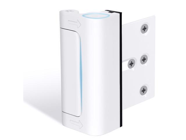 1 Pack Door Reinforcement Lock, Home Security Door Lock, Child Proof, White Door Safety Lock for Front Door, Toddler Proof Door Latch for Entry...