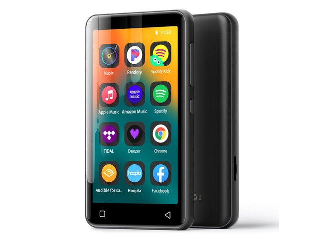 MP3 Player with Bluetooth and WiFi,MP3 Player with Spotify,Spotify Kids,Audible,Pandora,Amazon Music,4' Music Player MP4 Up to 1TB(80GB,Black)