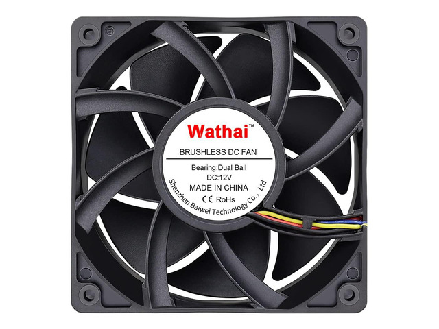 12038 120mm x 38mm PWM Computer PC Case Fan 12V 4pin 5300rpm 230CFM 4pin High CFM PC Fan Pressure Big Airflow Duall Ball DC Brushless Cooling Fan...