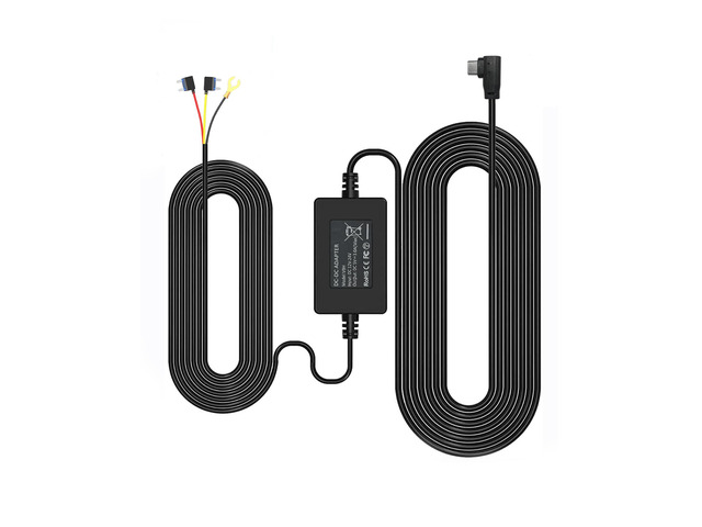 F7N Dash Cam Hardwire Kit, 21.3ft USB C Port Hard Wire Kit for Dashcam,Converts 12V-24V to 5V/2.5A Low Voltage Protection