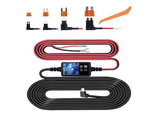 Dash Cam Hardwire Kit,USB C Hard Wire Kit Fuse for Dashcam 12V-24V to 5V Type C Dash Cam Hardwire Kit,for REDTIGERF7N RoveR3 VantrueN4 WOLFBOXi07...