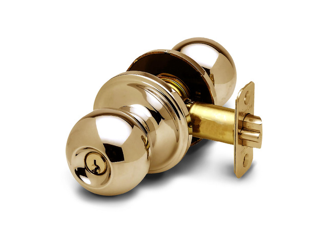 Entry Door Knob Keyed Entry Handle with Lock and Key, ANSI Grade-3 Certified, DIY-Friendly Install for Interior and Exterior Entrance Doors ...