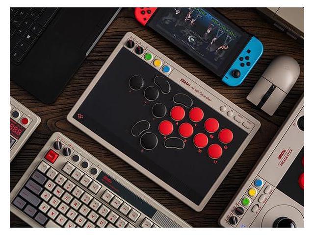 8BitDo - Arcade Gaming Wireless Controller for Nintendo Switch, Nintendo Switch 2, PC - N Edition - image 4