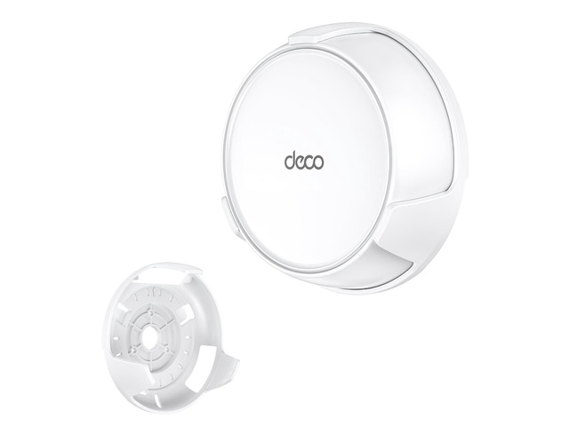 Wall Mount Holder for TP-Link Deco BE23 BE25 WiFi 7 Router 1-Pack Fits Deco BE3600 BE5000 Wi-Fi 7 Mesh System, Space-saving Bracket with Hidden...
