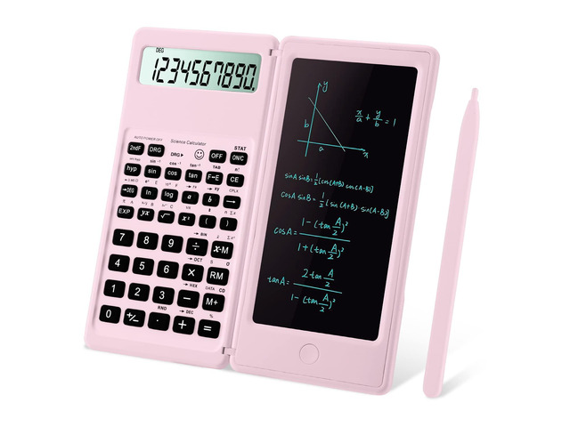 Scientific Calculators, Multi-Functional Pink Kawaii Calculator with Algebra, Trigonometry, and Calculus, Suitable for Students, Teachers,...