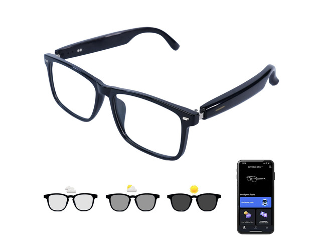 AI Smart Glasses, Anti Blue Light Bluetooth Translation Glasses with 164 Hands-Free Calls & Audio Multifunctional Smart Sunglasses for Men Women...