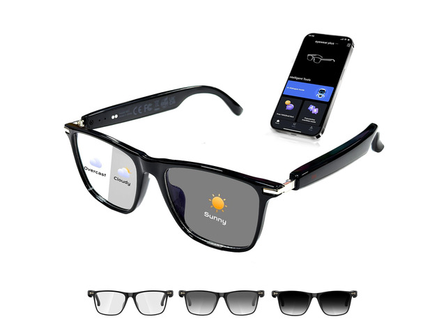 AI Smart Glasses,AI Chat Deepseek R1 and Gemini-2.5 with 164 Translations Supported,Bluetooth Glasses for Men Women,Music Playback & Hands-Free...