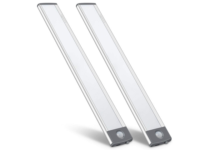 LED Motion Sensor Light,Under Counter Lighting, Wireless USB Rechargeable Kitchen Night Lights,Battery Powered Operated Light,54-LED Light for...