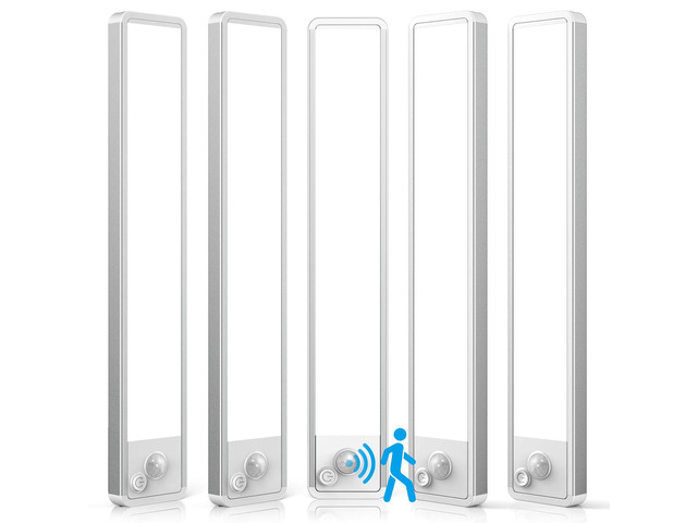 5 Pack Under Cabinet Lighting Wireless 2200maAh Rechargeable LED Motion Sensor Magnetic Light Indoor Closet Lights for Kitchen, Stairs Cool White