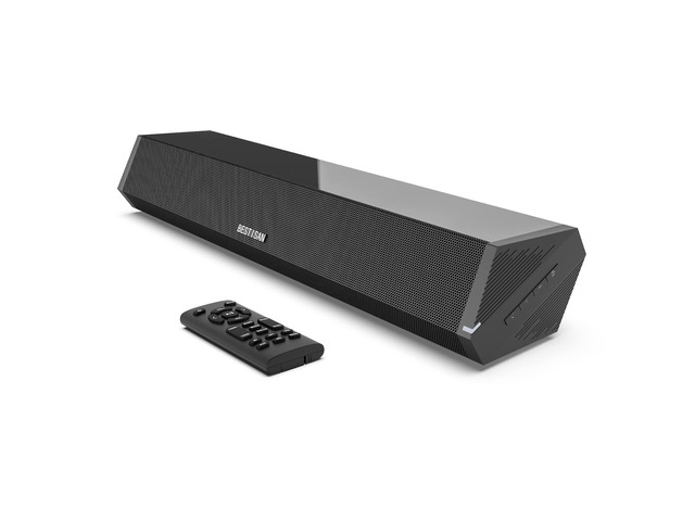 Bestisan Sound Bars for TV, 16'/50W Small Soundbar for TV, Sound Bar with Depths Sound Enhanced/DSP/Bass+/3EQ, Surround Sound Speakers for TV Works...