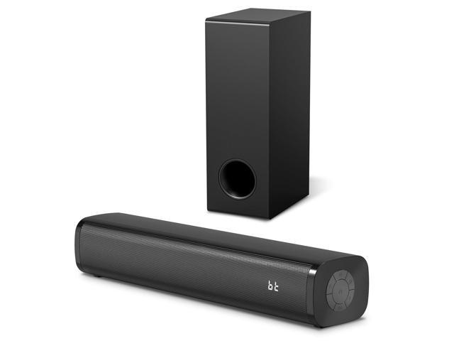 Sound Bar for Smart TV with Wired Subwoofers, 2.1 Channel Small TV Soundbar Speakers, Home Theater Surround Sound System, Bluetooth 5.3/...