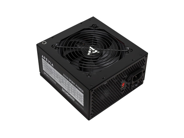 NewApevia SPIRIT600W Spirit 600W ATX Power Supply, 120MM Fan, All Protections 12
