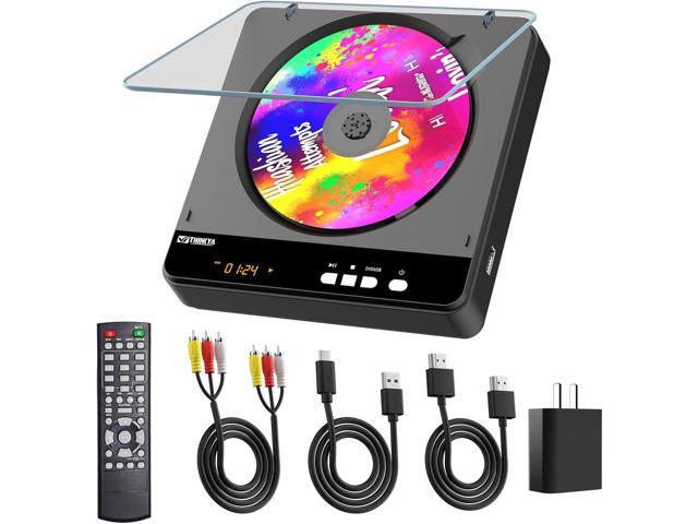 Portable DVD Player, All Region Free DVD Player with 1080P HDMI Upscaling for Smart TV, Compact Mini DVD Player with HDMI & AV Output, USB...