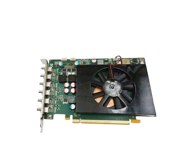 The graphics card features a C680-E4GBF GPU and six miniDP display ports.