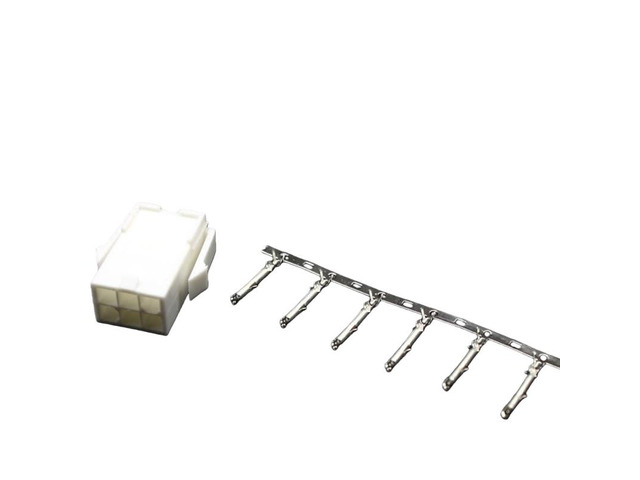 10 encoder power cable connectors, 6S female, for servo motors