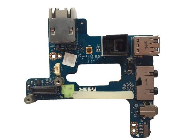 E6510 USB Audio WLAN LAN Power Button Port Board LS-5572P 0FNW4D FNW4D