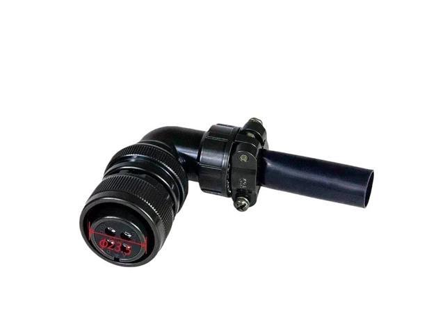 D-5 power connector, 4-pin plug and socket, for A06B-6114-K210 servo motor (18-10 with clip).
