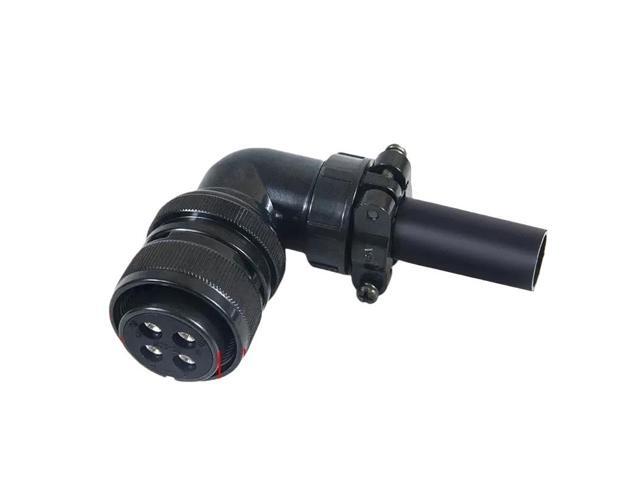 D-5 power connector 4-pin plug and socket, suitable for A06B-6114-K210 servo motor (22-22 with clip).