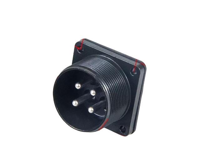 D-5 power connector 4-pin plug and socket, suitable for A06B-6114-K210 servo motor (22-22 socket).
