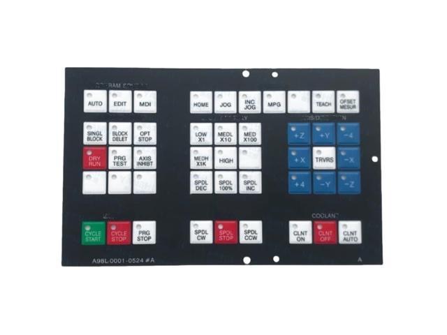A98L-0001-0524 #A Membrane keyboard buttons for CNC human-machine interfaces suitable for machine tool control panels.