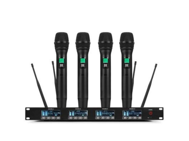 Four-in-one wireless conference microphone, suitable for professional stage performances and conferences, condenser wireless gooseneck/handheld...