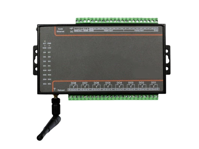 P2P Remote I/O Controller 8DI 8DO 8AI Digital-to-Analog to RS485 Ethernet WIFI Serial Server Device Modbus RTU TCP Gateway DTU