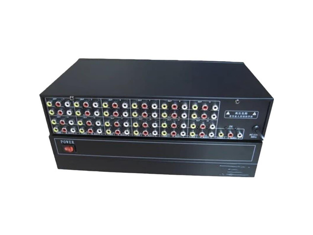 1x24 AV RCA Video Audio Distributor Selector with 1 Inlet and 24 Outlets, Shared Manual Switching Box VSP24