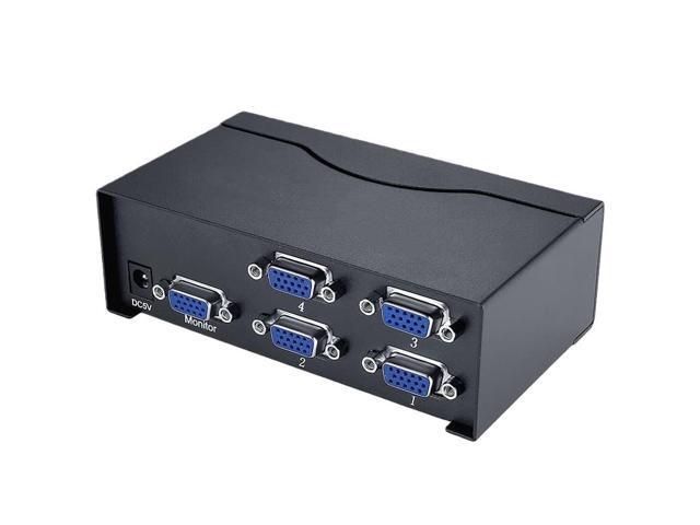 2 or 4-port VGA video switcher, 500MHz fast switching, 2/4 inputs, 1 output, 2560*1600 resolution (2)