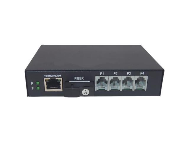 One pair of fiber optic transceivers, four-channel telephone and one gigabit 10/100/1000M Ethernet optical port, FC interface.