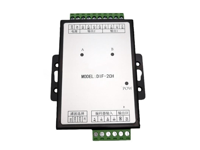 Extended Input 1, Output 2, Differential Pulse Signal Distributor Termination Module, 2MHz with Digital Filtering