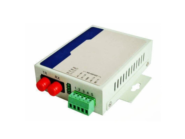 Industrial-grade RS-485/RS-422 digital fiber optic modem, serial-to-duplex fiber optic converter, single-mode/multimode FC