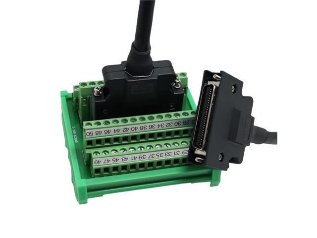 SCSI 50 terminal block CN type adapter splitter wiring module splitter 50 pin with cable (1.5m)