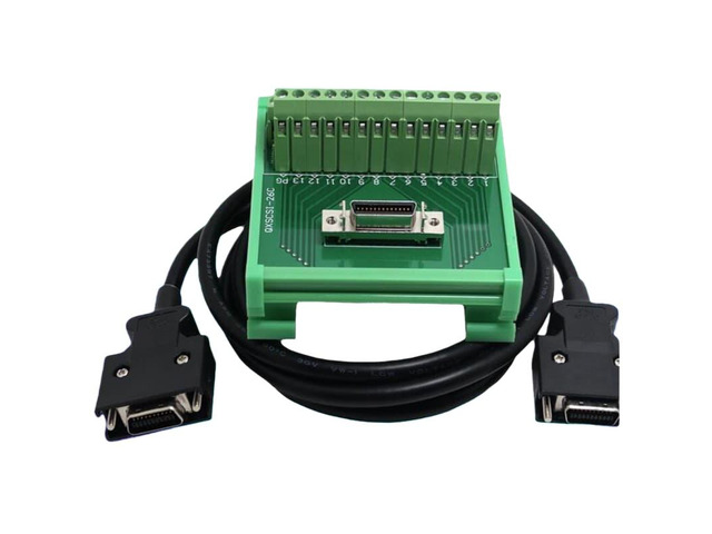 Universal SCSI 26 splitter CN type terminal block interface, with SCSI26 26P cable.