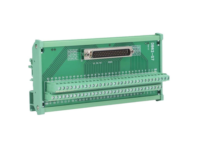 DB62 branch terminal module, 3-layer terminal block, male connector for industrial control, replacement for ADAM-3962.