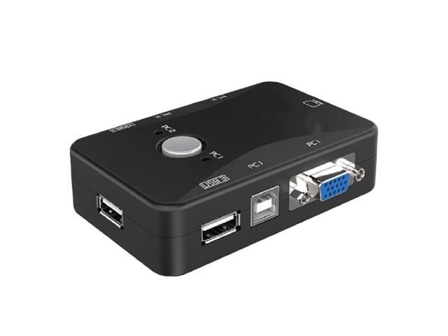 MT-201UK-CH 2x1 Port USB KVM Manual Switch, 1920x1440 resolution, 250MHz bandwidth, allows two computers to share a monitor/mouse/keyboard/printer...