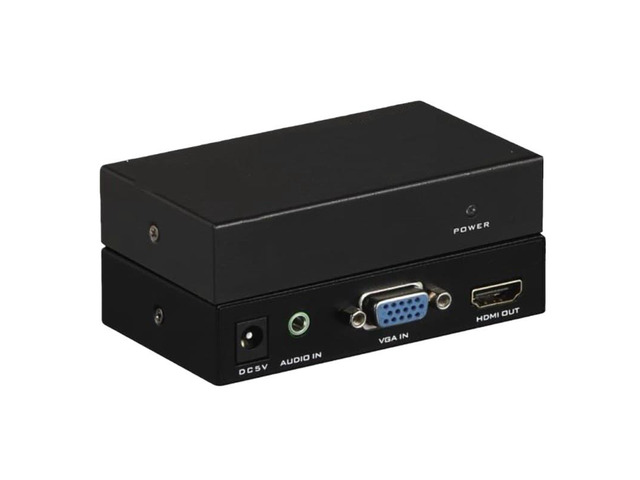 VGA and audio to HDMI converter box, supporting Full HD 1080P HDCP high-definition TVs.