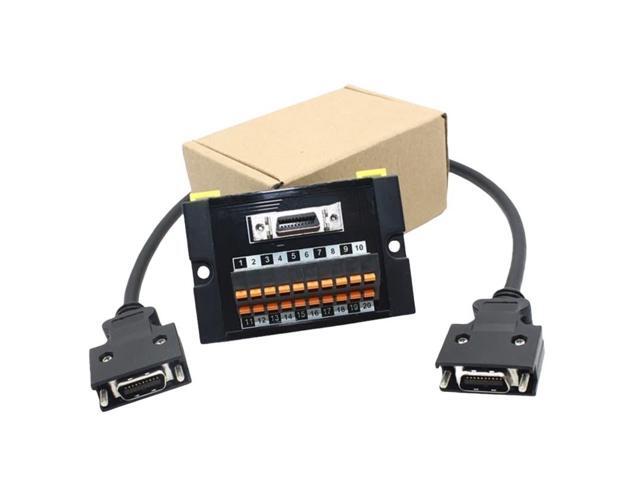SCSI20 CN3 connector 20-pin splitter terminal module, suitable for MR-J5-G/J4-B/J3-B/J2S servo drives (including 0.5M cable).