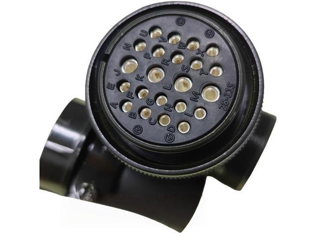 MS3108A28-11S 28-11S Connector 22-pin Right Angle Plug with Soft Rubber Tail Clip