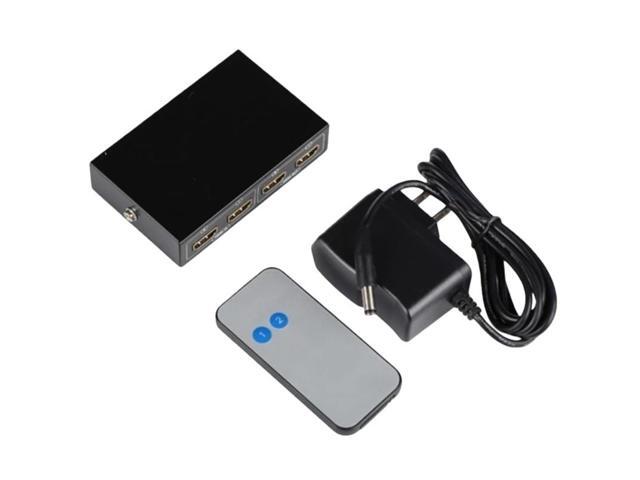 2-in, 2-out HDMI switcher/splitter, supports 4K 30Hz, includes infrared remote control, and supports HD 3D 1.4.