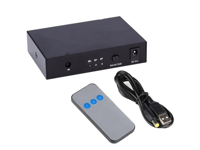 3x1 Port 4K 30Hz HDMI Switch 1.4 Switch 3-in-1 3D HD DVD 4K 30Hz