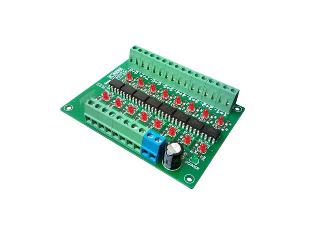 8-channel NPN/PNP opto-isolation module level-to-voltage conversion board, 20kHz differential to single-ended (8 channels)