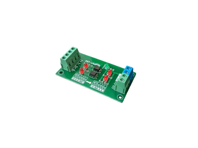 2-channel NPN/PNP opto-isolation module level-to-voltage conversion board, 20kHz differential to single-ended (2-channel)