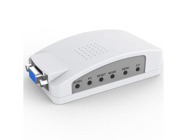 Pocket-sized TV to PC AV/S-Video to VGA Converter, Plastic CVBS 1280 x 1024 Display Switcher, for PS2 MT-TP02