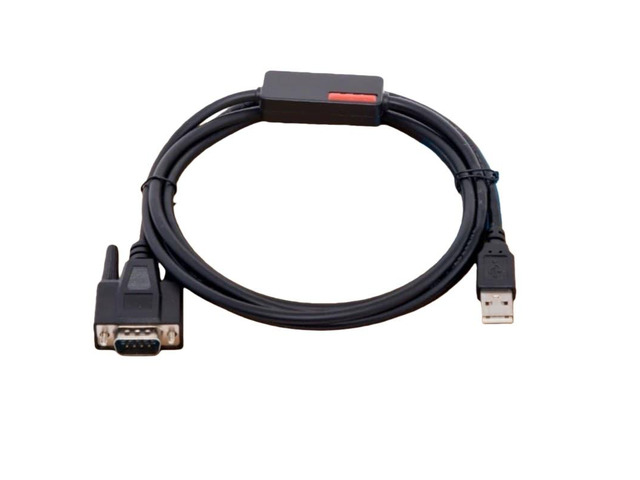 USB-IC200IC200CBL001 programming cable for IC200 series PLCs, USB 2.0 to RS232 adapter.