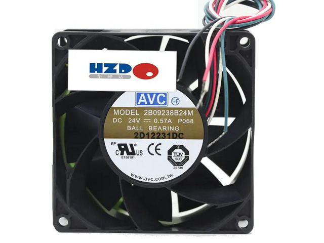 2B09238B24M 9238 24V 4-wire cooling fan