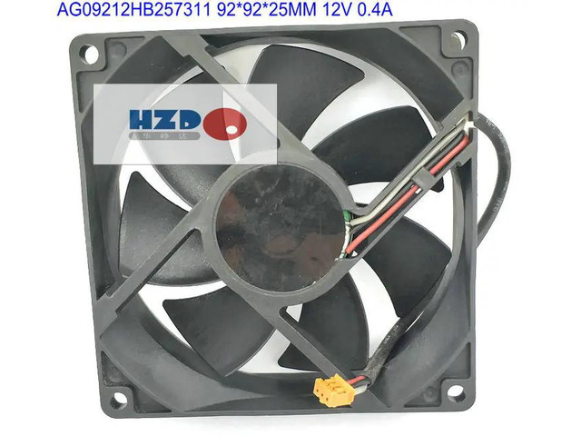 9cm AG09212HB257311 9225 12V 3-wire cooling fan 92*92*25mm