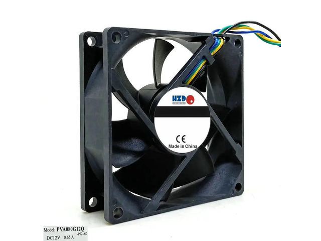 PVA080G12Q 80x80x25MM DC12V 0.65A 8cm 4-wire PWM Computer CPU Cooling Fan